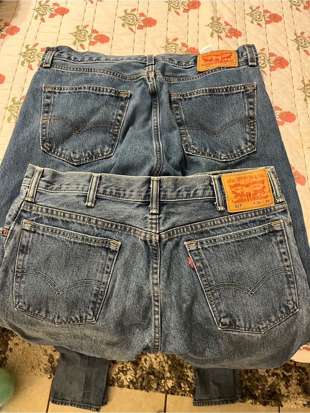 Set of 2 men’s Levi jeans size 34x34